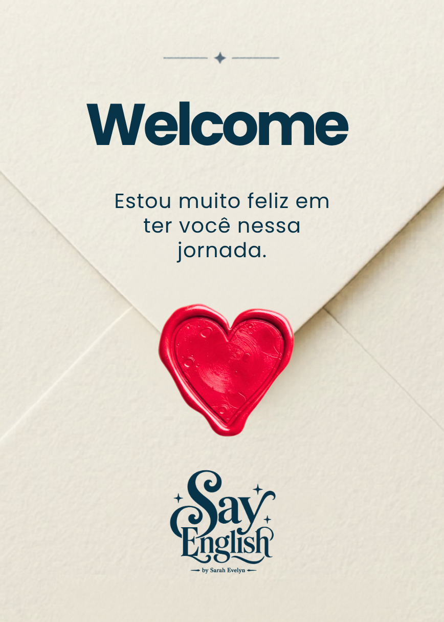 Capa do manual de boas-vindas Say English